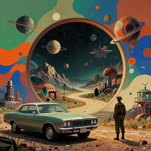 Surreal Post-Apocalyptic Portal Scene