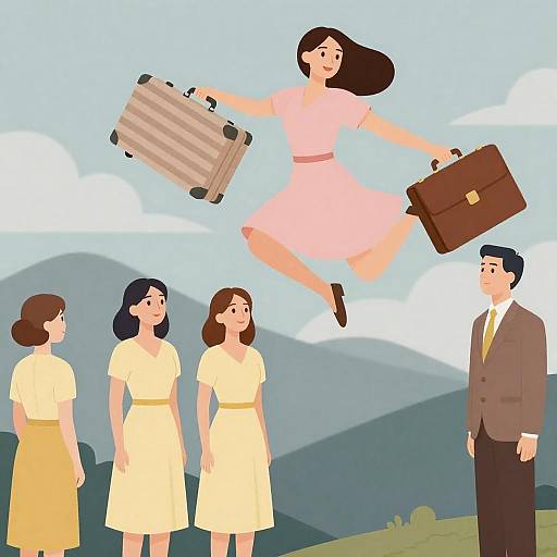 Joyful Jump with Colorful Companions