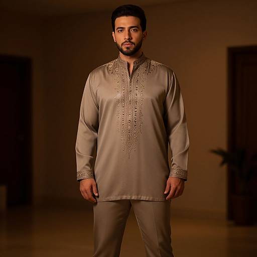 Modern Egyptian Fashion with Jellabiya Jacket