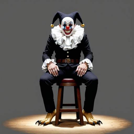 A Jester's Joyful Performance on Stage