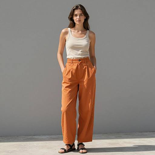 Casual Summer Palazzo Pants Outfit