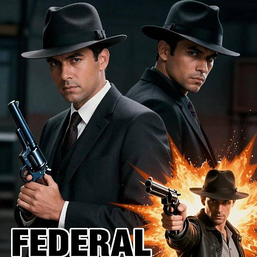 Federal Man Noir Movie Poster Art