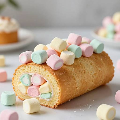 Whimsical Golden Sponge Cake Delight