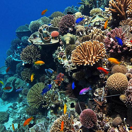 Vibrant Underwater Coral City