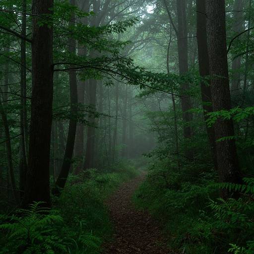 Misty Forest Embrace and Renewal