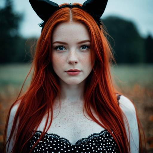 Enchanting Halloween Costume with Animal Ears