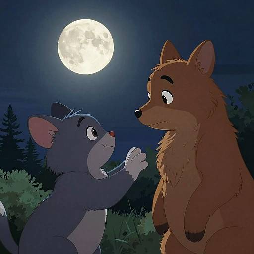 Romantic Anthropomorphic Moonlight Moment