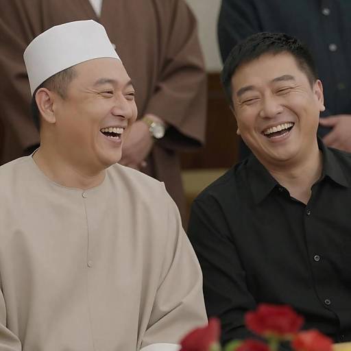 Joyful Moment Between Friends in Nature