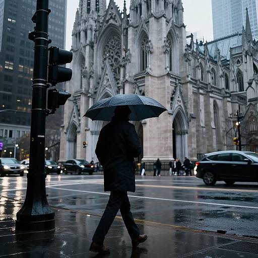 Rainy Gothic NYC Thriller Scene