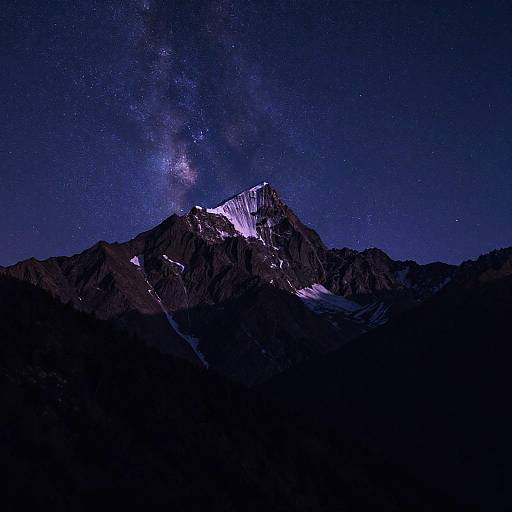 Majestic Mountain Double Exposure Art