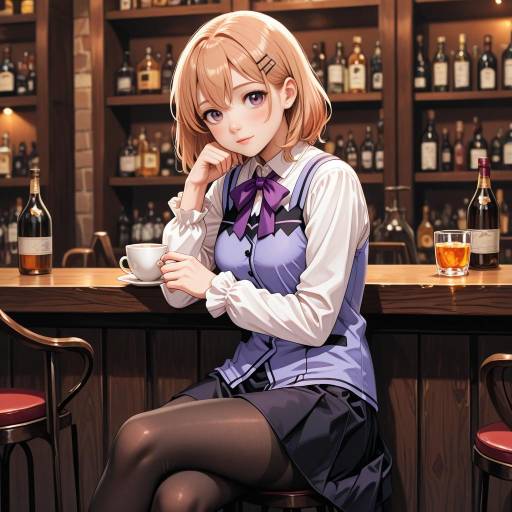 Cute Girl in Rabbit House Uniform