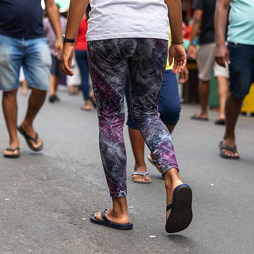 Casual Urban Style in Street Market