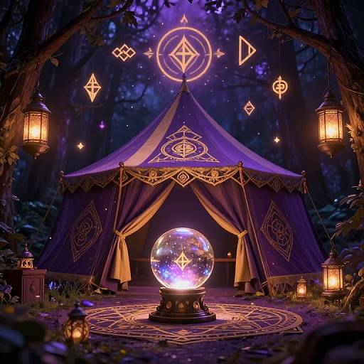 Mystical Fortune Teller's Enchanted Tent