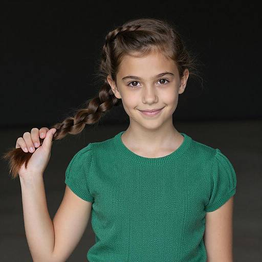 Portrait of a Smiling Young Girl