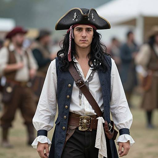 Realistic Pirate Festival Portrait