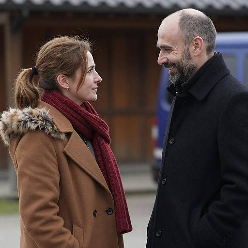 Outdoor Portrait of a Smiling Couple