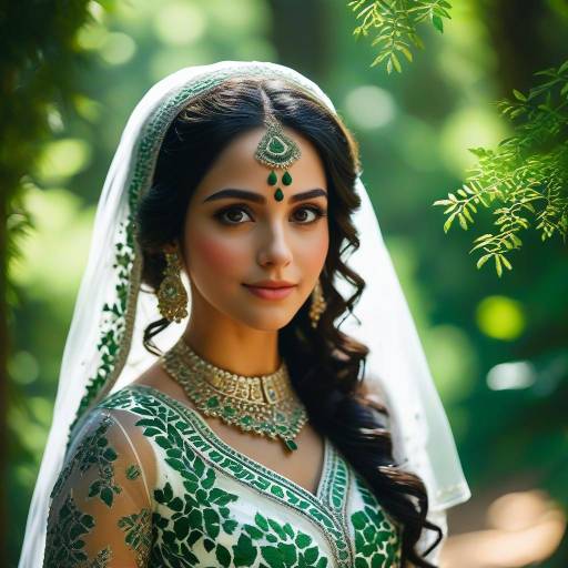 Magical Middle Eastern Bride in Forest