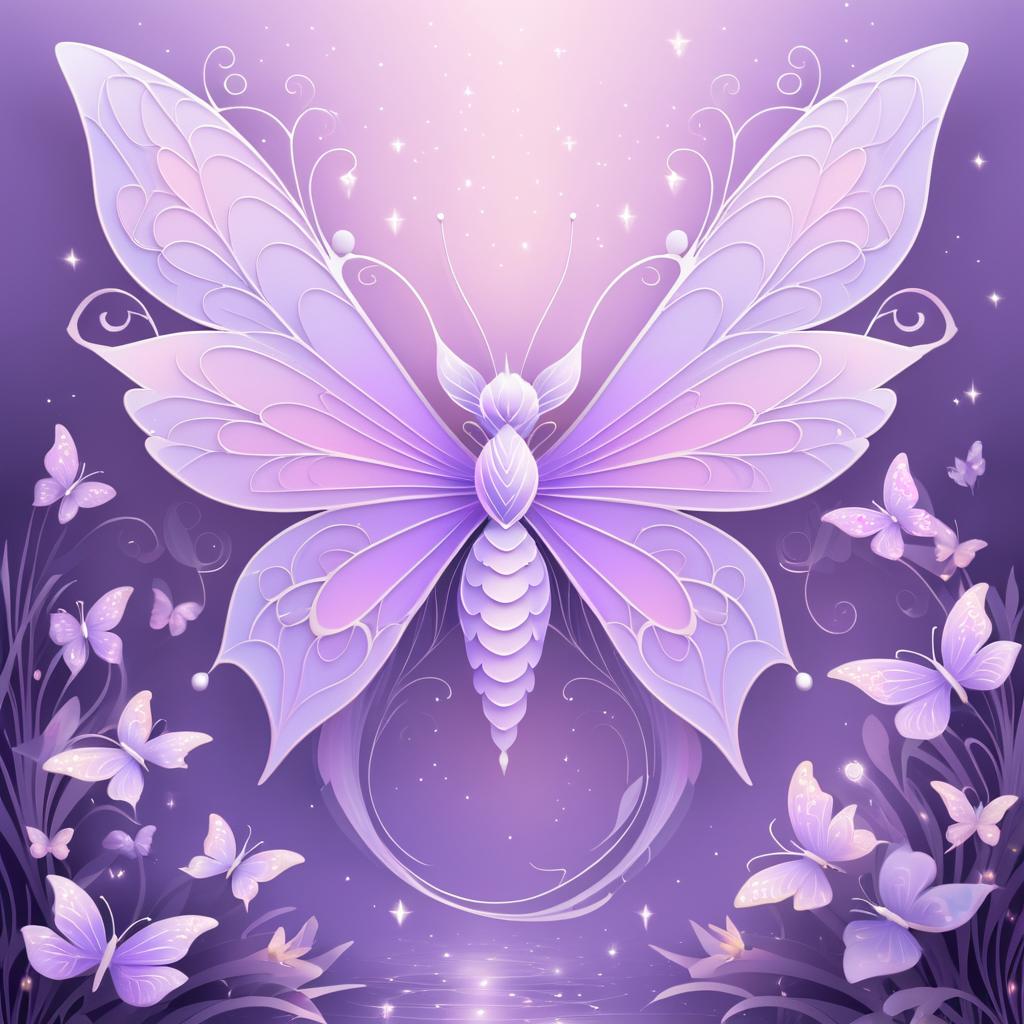 Whimsical Fairy Creature in Pastel Colors