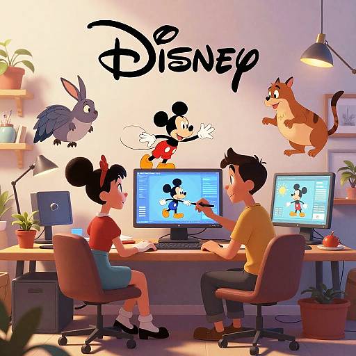 Creative AI Disney Style Poster