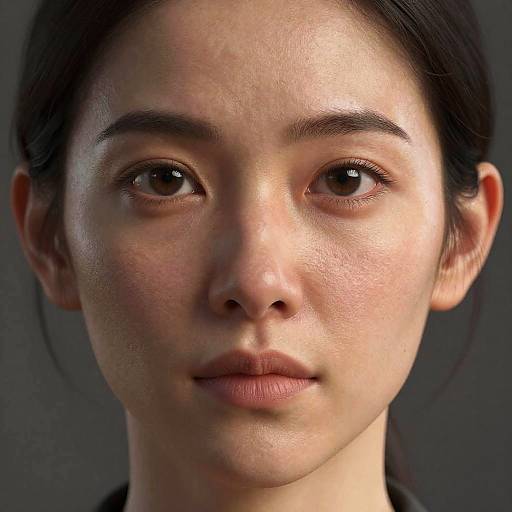 Photorealistic Female Face Texture