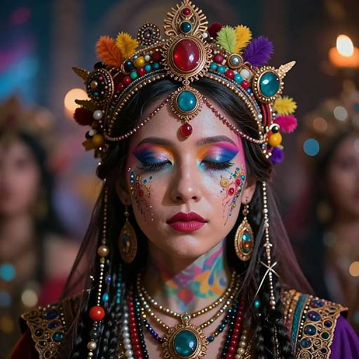 Rococo Buddhapunk Ritual Portrait