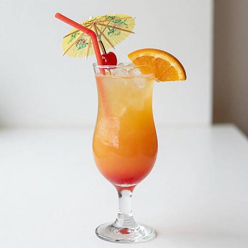 Vibrant Tropical Cocktail Photography