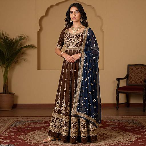 Mughal Woman in Traditional Costume