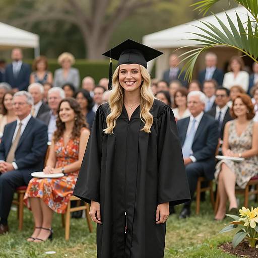 Graduation Celebration in a Sunny Outdoor Venue