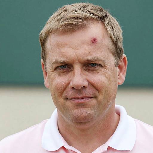 Close-Up of a Middle-Aged Man