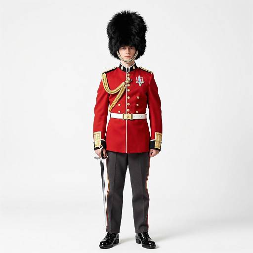 Photorealistic Young British Soldier Portrait