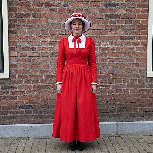 Woman in Traditional Dutch Dress