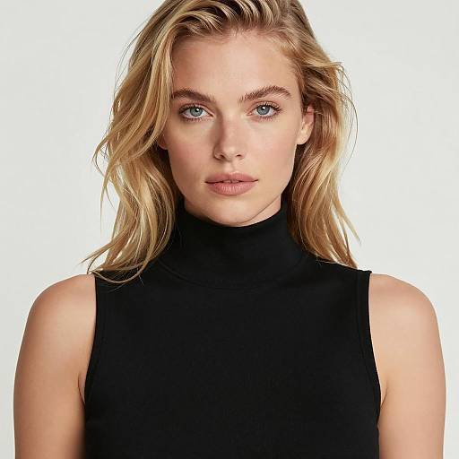 Calm Blonde Woman Portrait in Soft Light