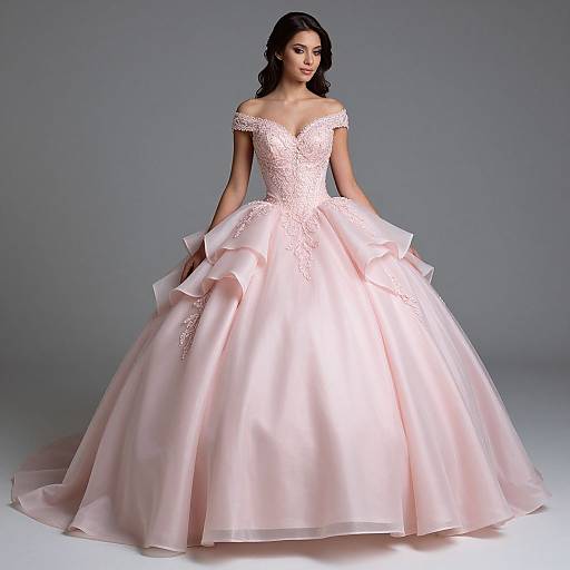 Elegant Pink Prom Gown Showcase