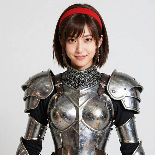 Armored Fantasy Girl in FF7R Style