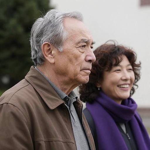 Capturing Timeless Bond: Elderly Couple Portrait