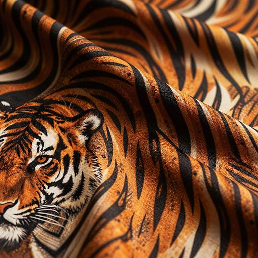Intricate Tigrato Tiger Stripe Fabric