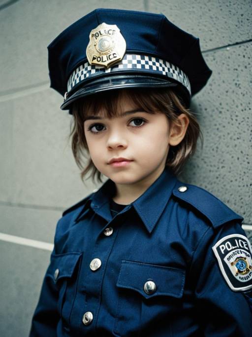 Child in Police Officer Costume