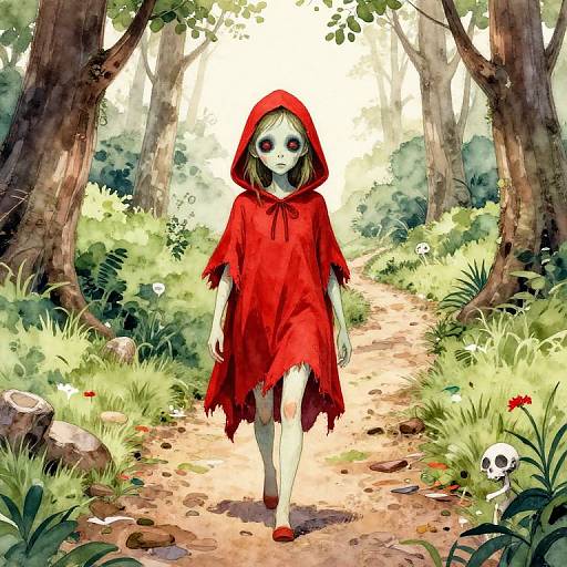 Little Red Riding Ghoul Girl