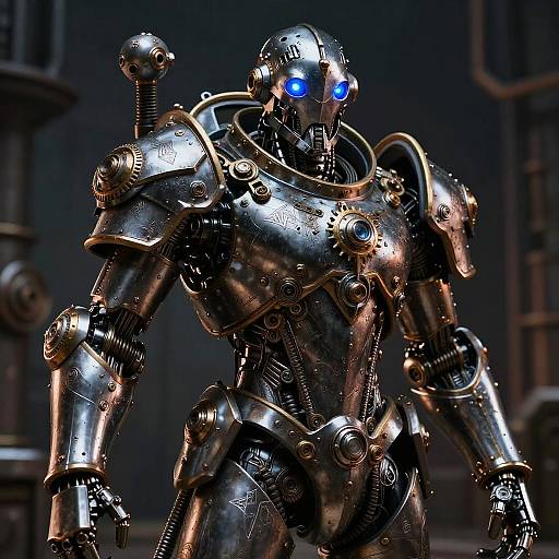 Warforged Steampunk Soldier Portrait