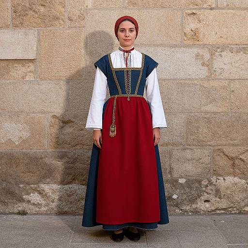 Medieval Italian Folk Costume Portrait