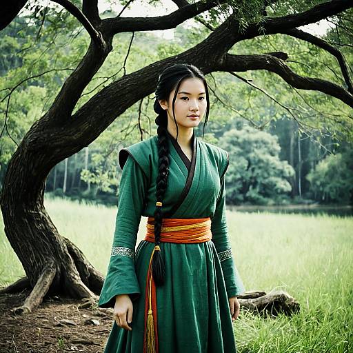 Realistic Avatar Girl in Nature