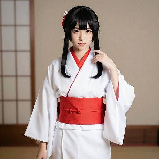 Kaguya Shinomiya Cosplay Kimono Pose
