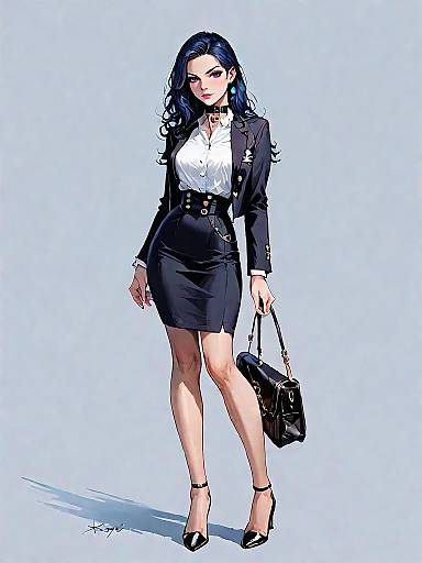 Stylish Woman in Business Casual Attire