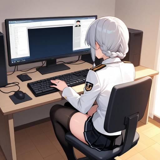 Intense Admiral Kancolle at Work