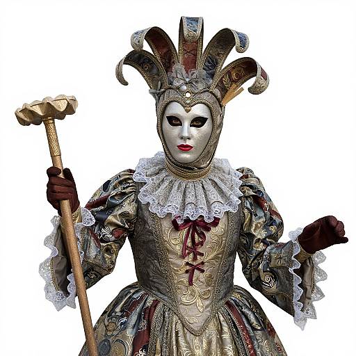 Venetian Carnival Woman Costume