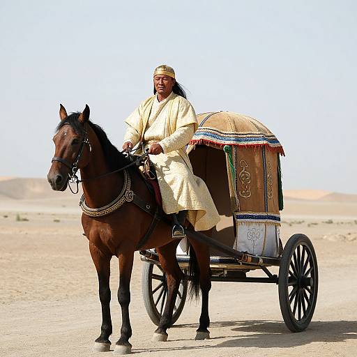 Genghis Khan Inspired Horse Carriage