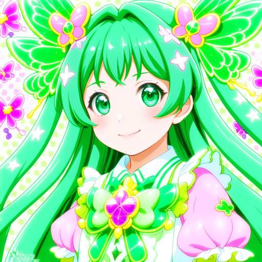 Illustration of Akimoto komachi, precure in the style of Haruyuki (yukichasoba)