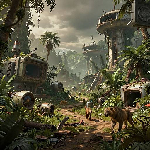 Post-Apocalyptic Jungle Ruins