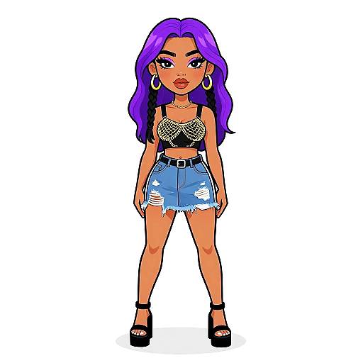 Stylish Woman in Streetwear Outfit