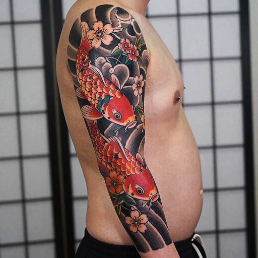Japanese Fusion Sleeve Tattoo Art